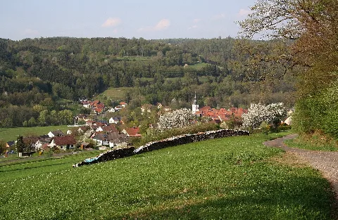 Blick Von Südwesten Auf Zeitlofs