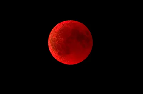 Blood Moon During 2018 07 27 Eclipse
