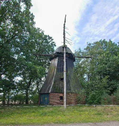 Bockwindmühle Von 1825 In Abbensen (Wedemark) Img 8603