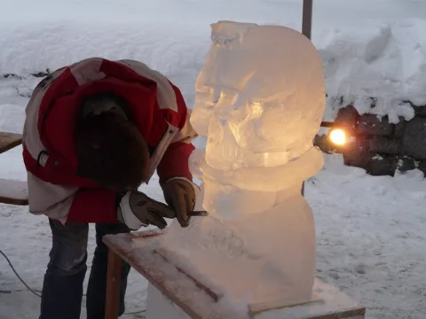 Bodenmais Eisskulptur (Bodenmais Ice Sculpture) Geo.hlipp.de 3787