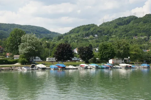Boote Neben Dem Rhein Bei Liedermatten, Waldshut (Boats Beside The Rhine At Liedermatten, Waldshut) Geo En.hlipp.de 12693