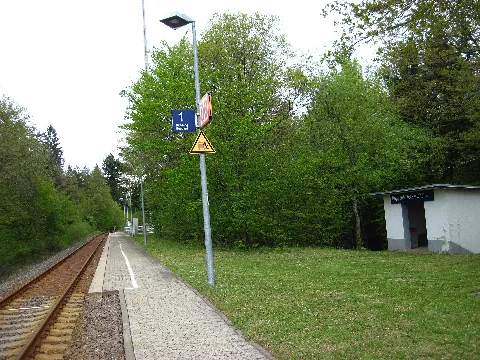 Boppard Hunsrückbahn Haltepunkt Fleckertshöhe Richtung Boppard