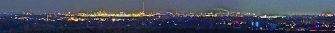 Bremen Vom Hohen Berg In Der Abenddämmerung
