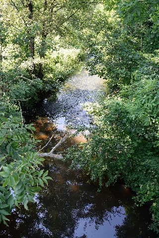 Brokstedt, Brokstedter Au Direkt Nach Dem Zusammenfluss Unter Den Bahngleisen Nik 7826