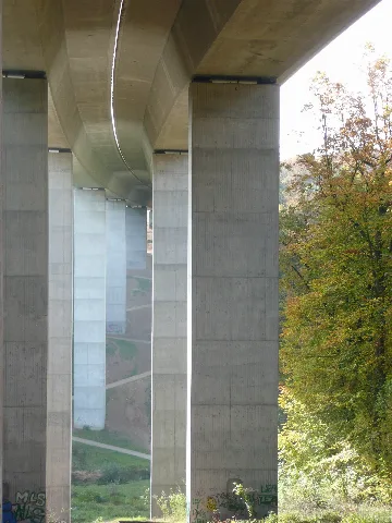 Brücke Der B27 Über Dem Bombach Im Aichtal Panoramio