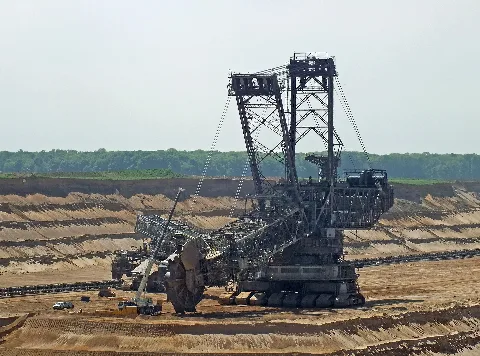 Bucket Wheel Excavator Under Repair Germany