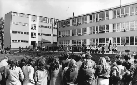 Bundesarchiv Bild 183 L0901 0021, Erfurt, 39. Polytechnischen Oberschule, Apell