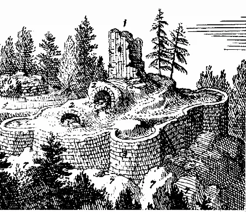 Burgruine Mitterberg Clemens Beuttler 1673