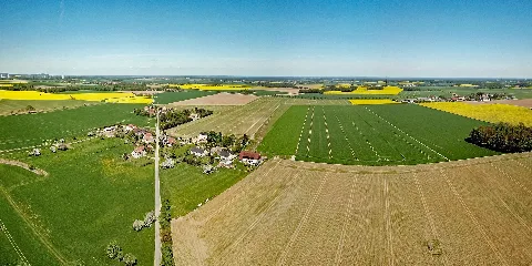 Burkau Neuhof Aerial Pan