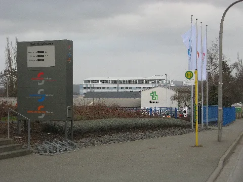 Bushaltestelle Weimar, Industriestraße Stadtwirtschaft