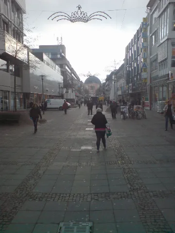 Central Shopping Street In Darmstadt