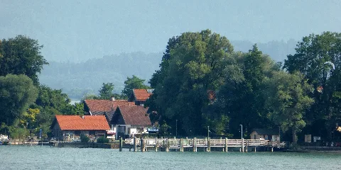 Chiemsee, Fraueninsel, Nordsteg Von Gstadt Aus, 1