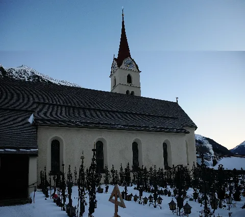 Church And Cemetry Of Galtur In The Early Morning Panoramio