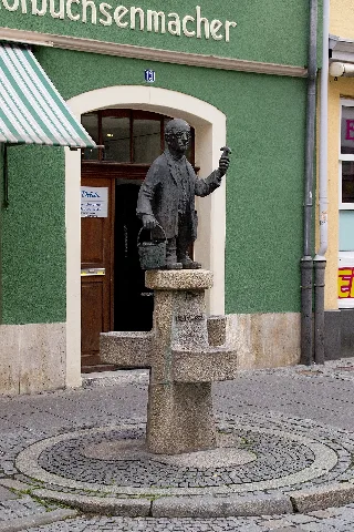 Coburg Herrngasse Gurken Alex Brunnen