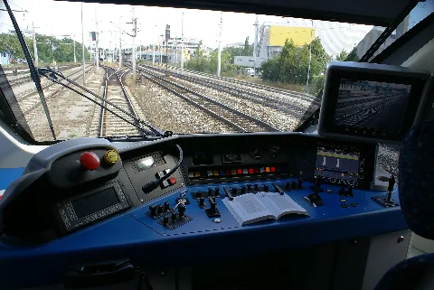 Cockpit Of An Öbb 4024 At Mödling, Austria