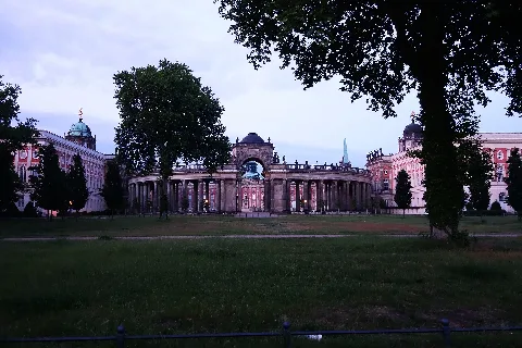 Communs, Triumphtor, Kolonnadenbogen Und Neues Palais Park Sanssouci Potsdam Panoramio