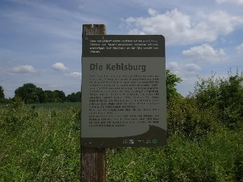 Coswig(Anhalt),Klieken,Kehlsburg,Infotafel