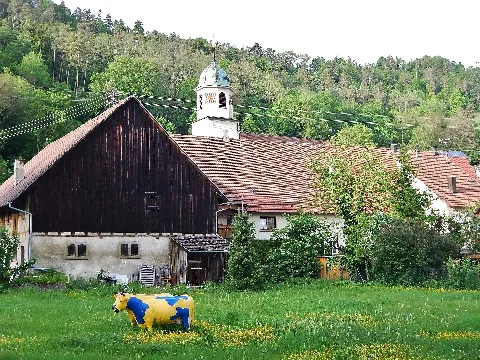 Cow Statue In Bad Imnau