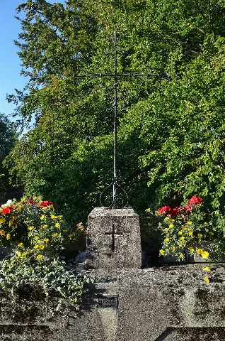 Cross On Bridge Over Dürre Ager, Sankt Georgen Im Attergau