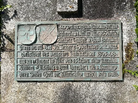D Bw Kn Mühlingen Grabplatte Des Freiherrn Rudolf Von Buol Berenberg
