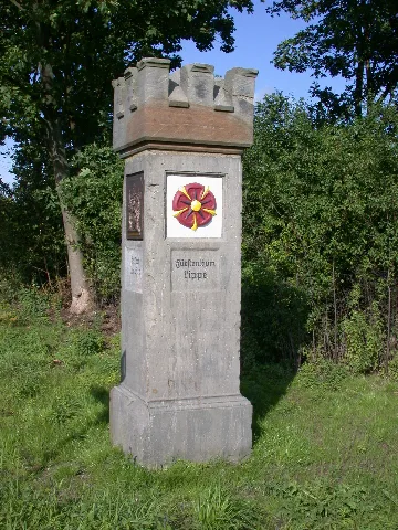 D Nw Bad Salzuflen Wüsten Grenzstein (Groß) In Pehlen