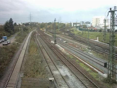 Darmstadt, Railway Tracks Near Merck I
