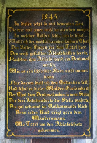 Denkmal Tetzelstein Inschr