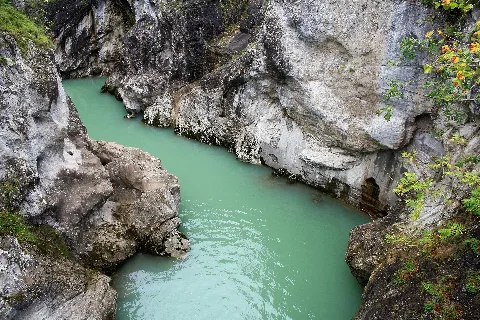 Der Geotop "Lechfall Und Klamm (Mangfall)" Bei Füssen...