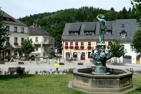 Der Marktplatz Von Bad Gottleuba (The Market Place Of Bad Gottleuba) Geograph.org.uk 7784