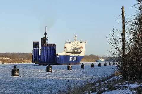 Der Nord Ostsee Kanal, Eisgang