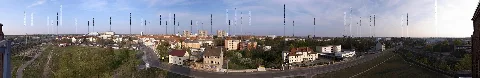 Dessau, Alter Räucherturm, Panorama Vom Aussichtsplattform