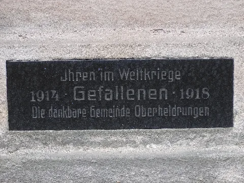 Detail War Memorial, Oberheldrungen 2