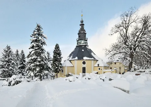 Die Bergkirche Zu Seiffen Im Erzgebirge