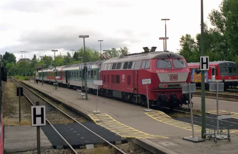 Diesel Hauled Train At Freudenstadt Geo.hlipp.de 4647