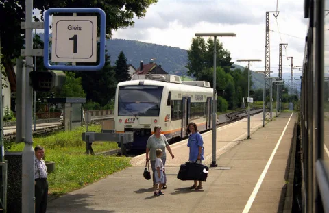 Diesel Railcar At Biberach Geo.hlipp.de 4653