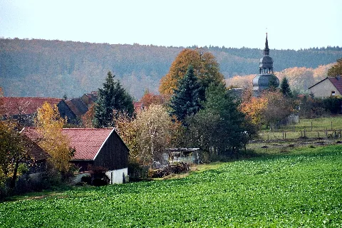 Dietersdorf (Südharz), Blick Zur Dorfkirche
