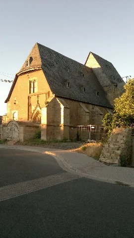 Disibodenberger Kapelle Bad Sobernheim Juli 2013 Bauzaun Für Umbau Zur Brauereigaststätte Zu Sehen Rechts Im Bild Fragmente Der Stadtmauer Blic,Richtung Norden 2014 02 24 01 34