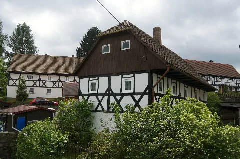 Dittelsdorf Neue Gasse 20 Fachwerkhaus Mit Dachüberstand