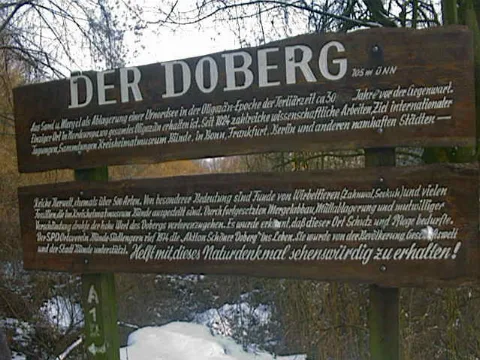 Doberg Eingang Tafel