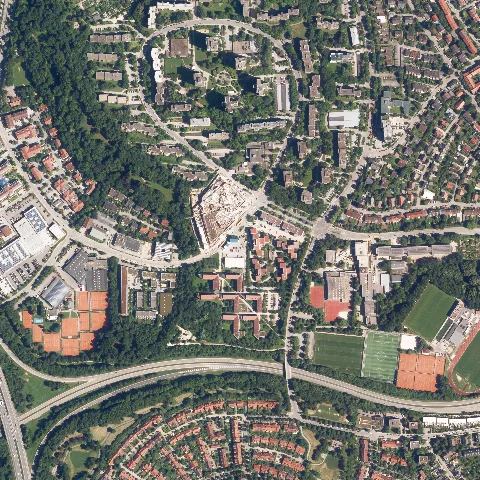 Dop40 Stadt Regensburg 32724 5432 (Bayerische Vermessungsverwaltung)
