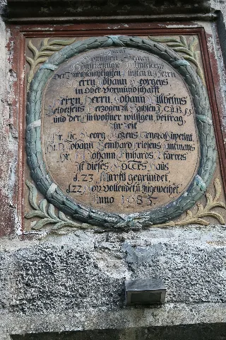 Dorfkirche Golmsdorf Inschrift