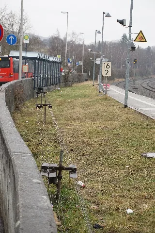 Drähte Bahnhof Mössingen
