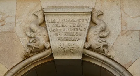 Dresden Schlussstein Am Torbogen Weiße Gasse 5 7