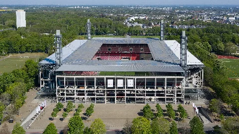 Drohnenaufnahme Rheinenergiestadion Im Sportpark Müngersdorf 0551