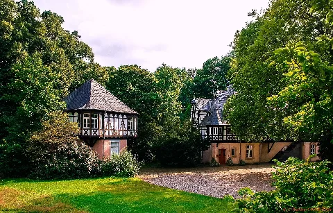 Düsseldorf, Schloss Eller Bootshaus Und Wirtschaftsgebäude (12632620495)