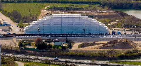 Eggolsheim Eisenbahnbrücke A73 Luftbild 20230410 Rm 163507