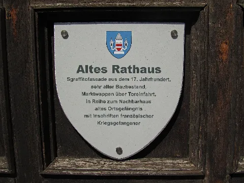 Ehem. Rathaus In Thaya Hinweis