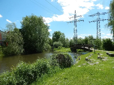 Eichstetten, Alte Dreisam Mit Zufluss Mühlbach Rechts