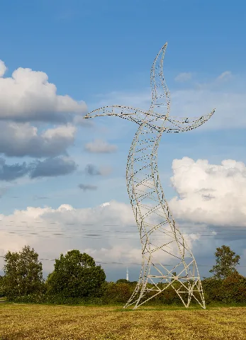 Emscherkunst Tanzender Strommast Zauberlehrling 01