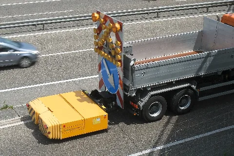 Energy Absorption System On Freeway Entrance Ramp To A1 In St.margrethen, Switzerland